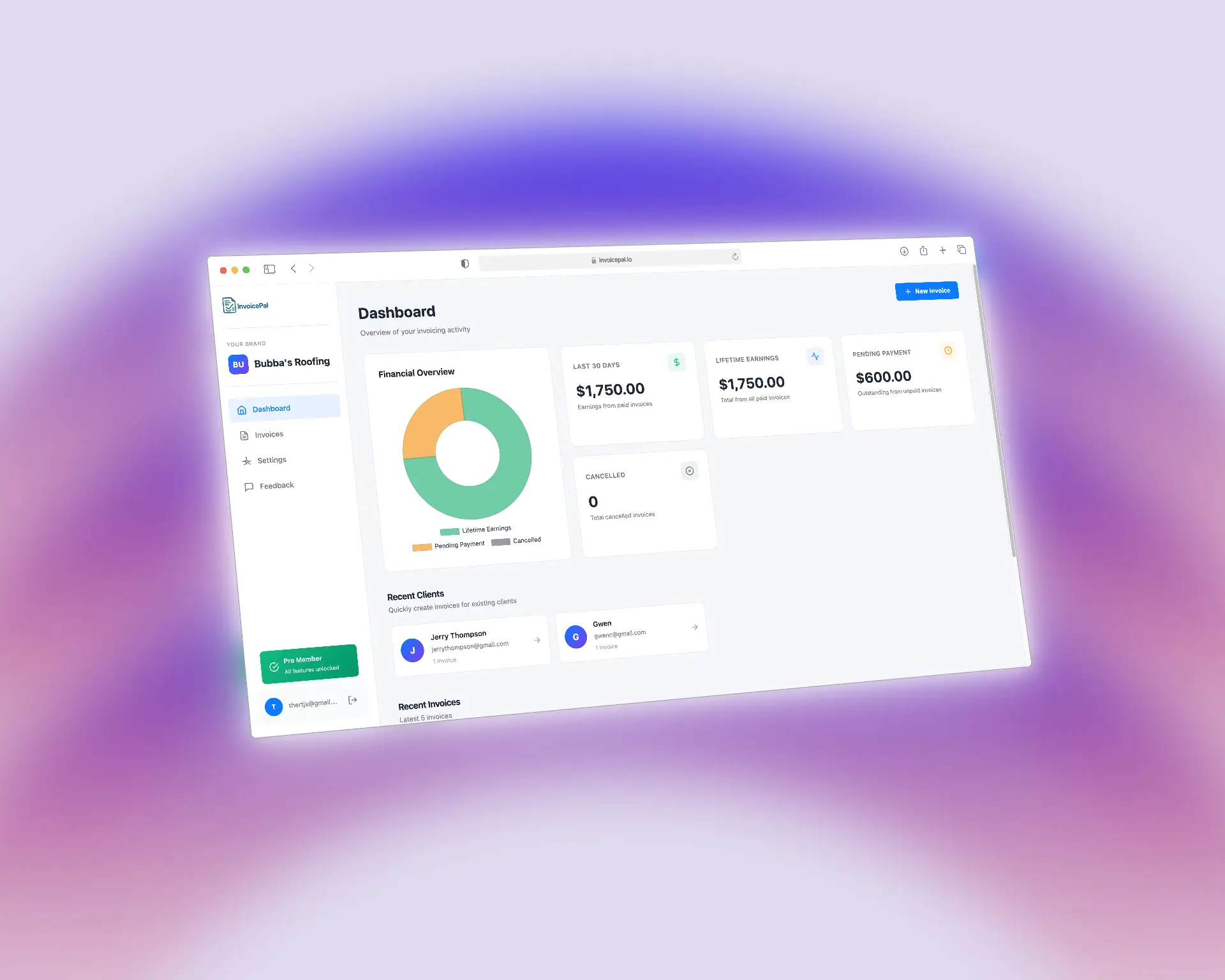 InvoicerPal Dashboard